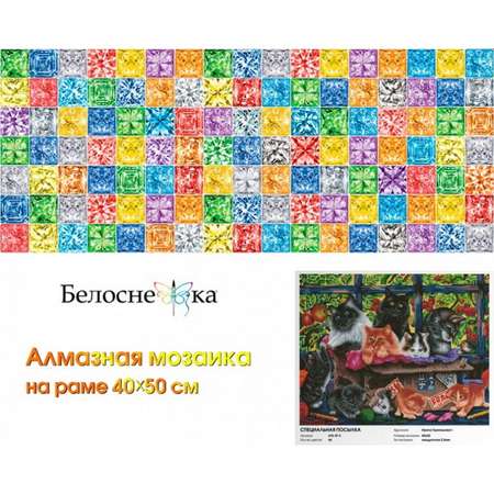 Алмазная мозаика на подрамнике Белоснежка Специальная посылка 615-ST-S 40х50 см.