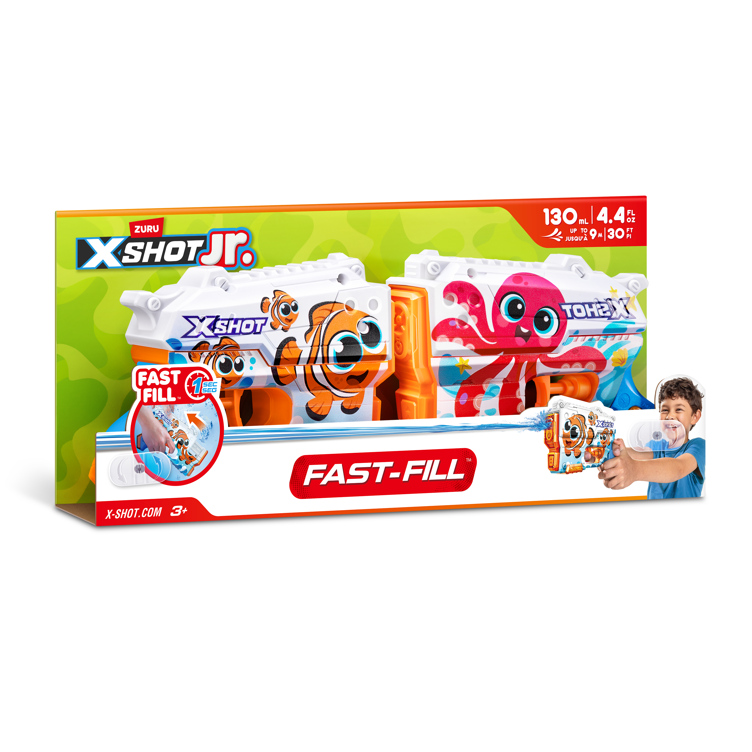 Бластер водный Zuru X-SHOT  Water FAST FILL 2 штуки в наборе - фото 8