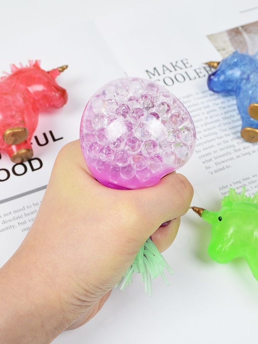 Мялка-антистресс iLikeGift Colorful unicorn squishy green - фото 4