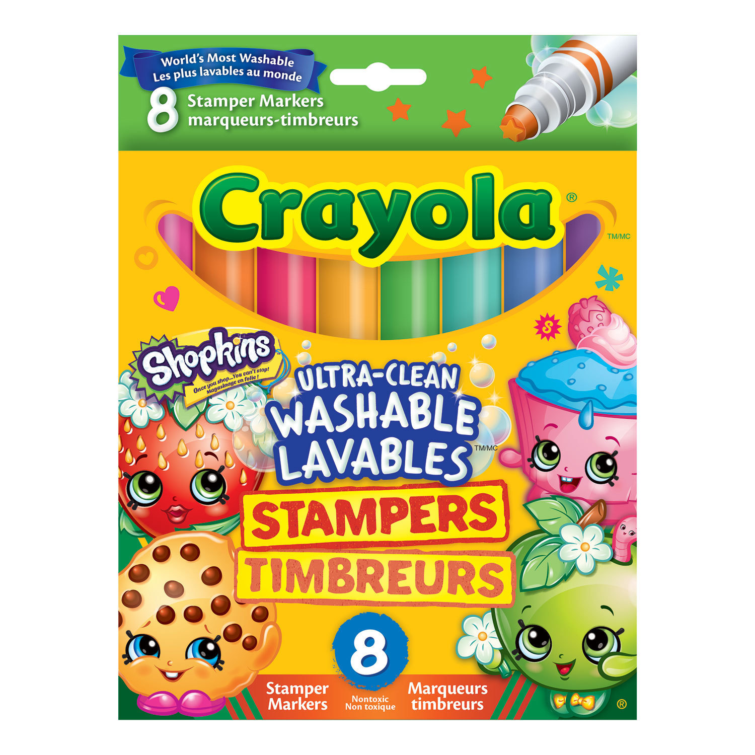 Штампики Crayola Shopkins 8 шт - фото 1