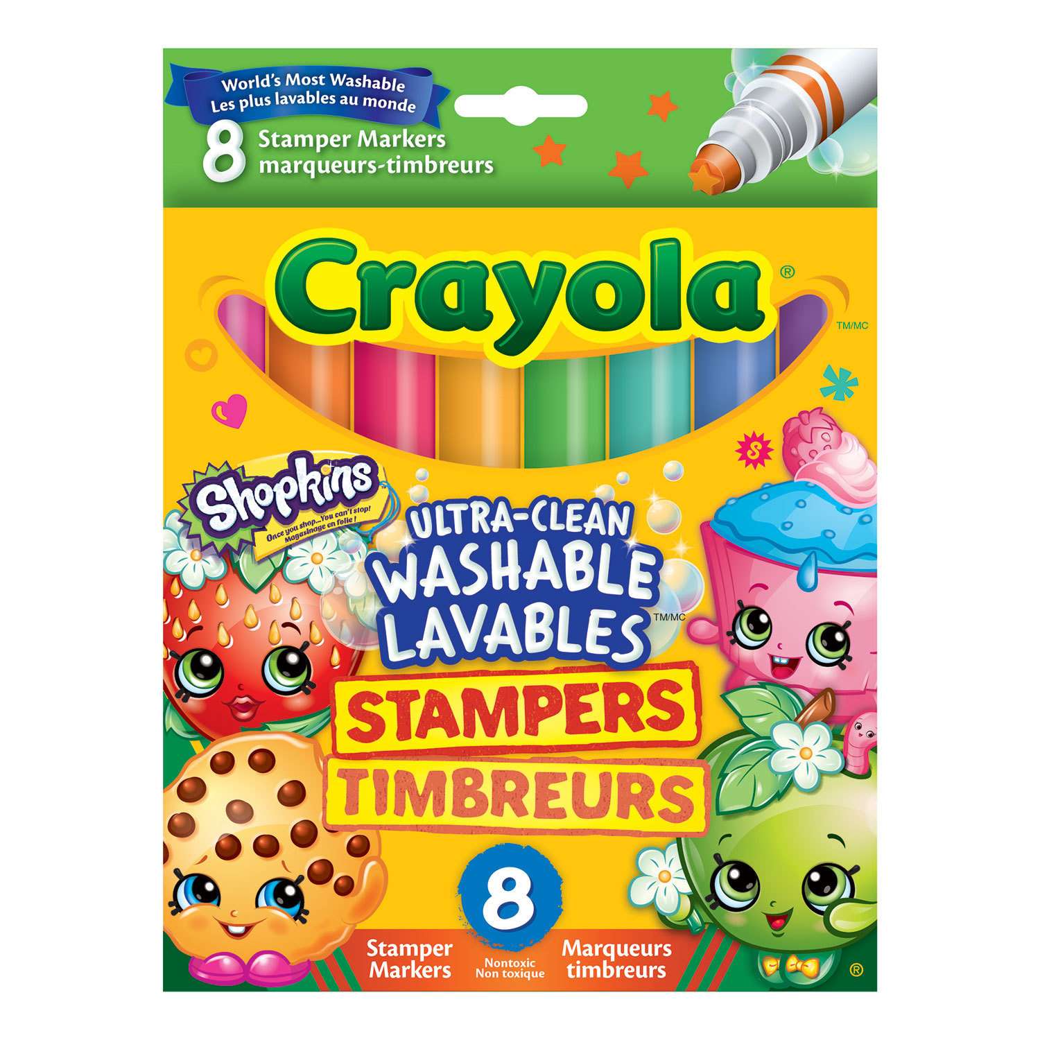 Штампики Crayola Shopkins 8 шт - фото 1