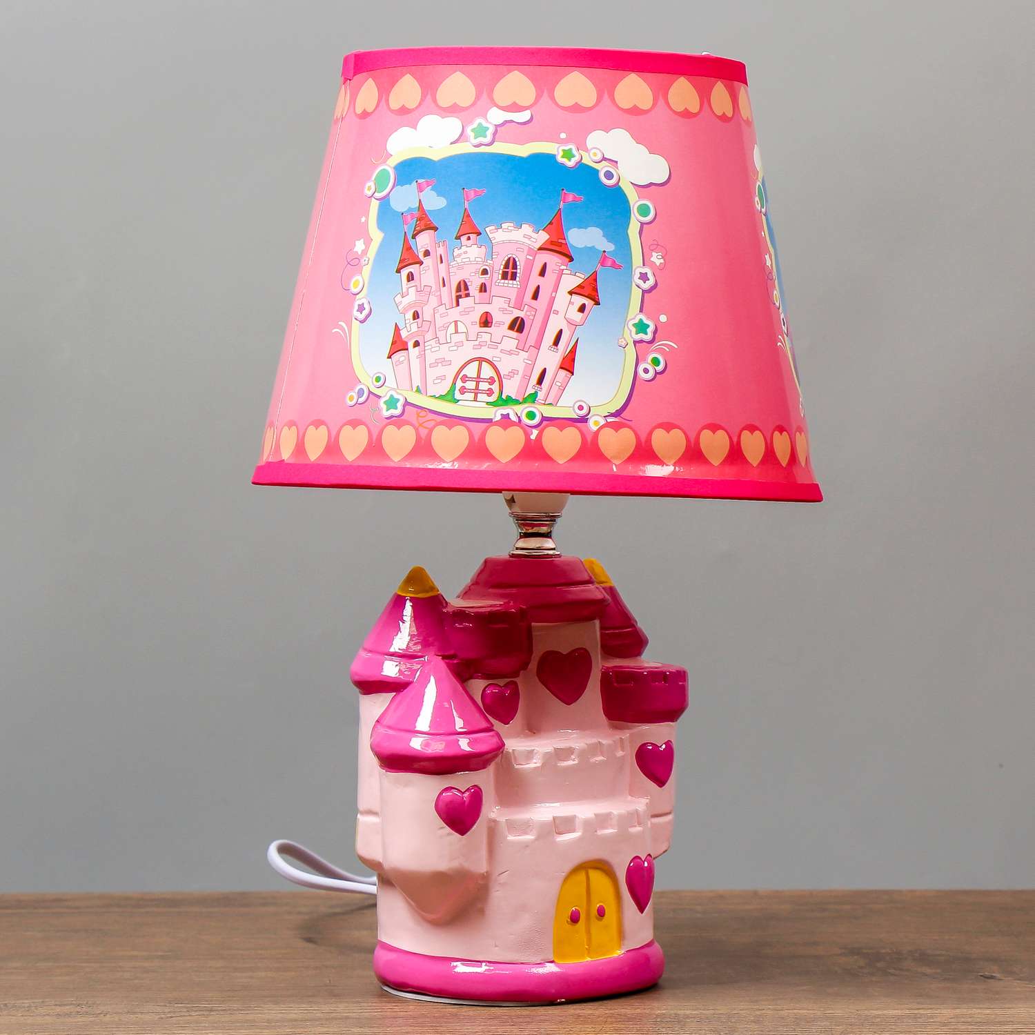 Лампа настольная RISALUX Королевство розовый E14 40Вт 220В - фото 4