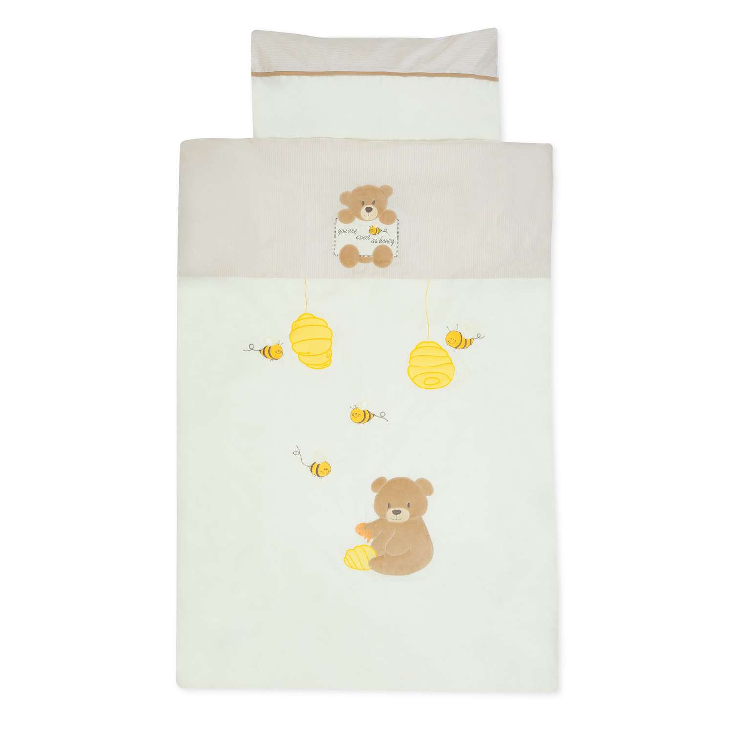 Комплект постельного белья Kidboo Honey Bear бежевый - фото 1