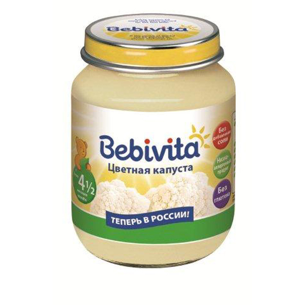 Пюре Bebivita цветная капуста 100г с 4 месяцев - фото 6