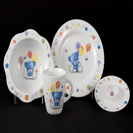 Набор детской посуды Cmielow Мишка с шариками 4 предмета 73553