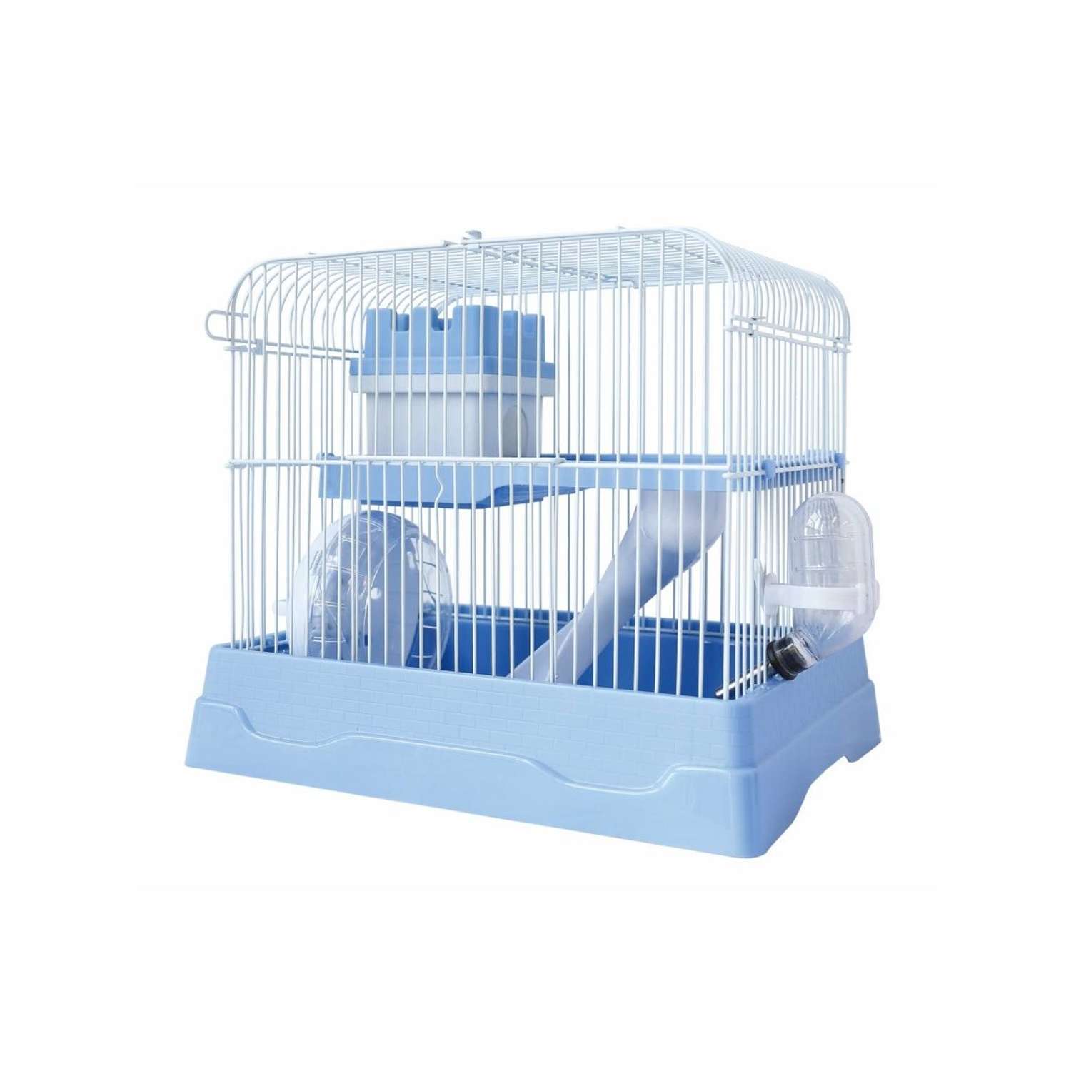 Клетка для хомяка N1 30*23*25.7 прямоугольная укомплектованная голубая - фото 1