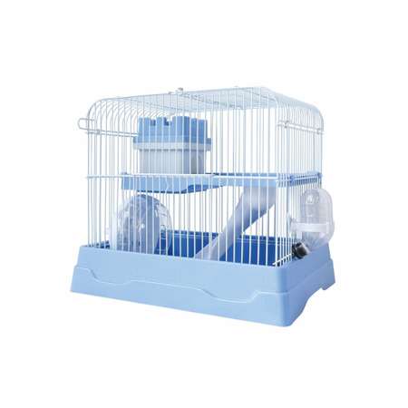 Клетка для хомяка N1 30*23*25.7 прямоугольная укомплектованная голубая