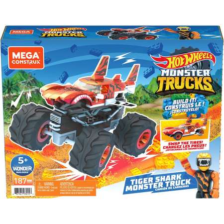 Конструктор Mega Construx Hot Wheels Монстр-трак Тайгер Шарк GVM26