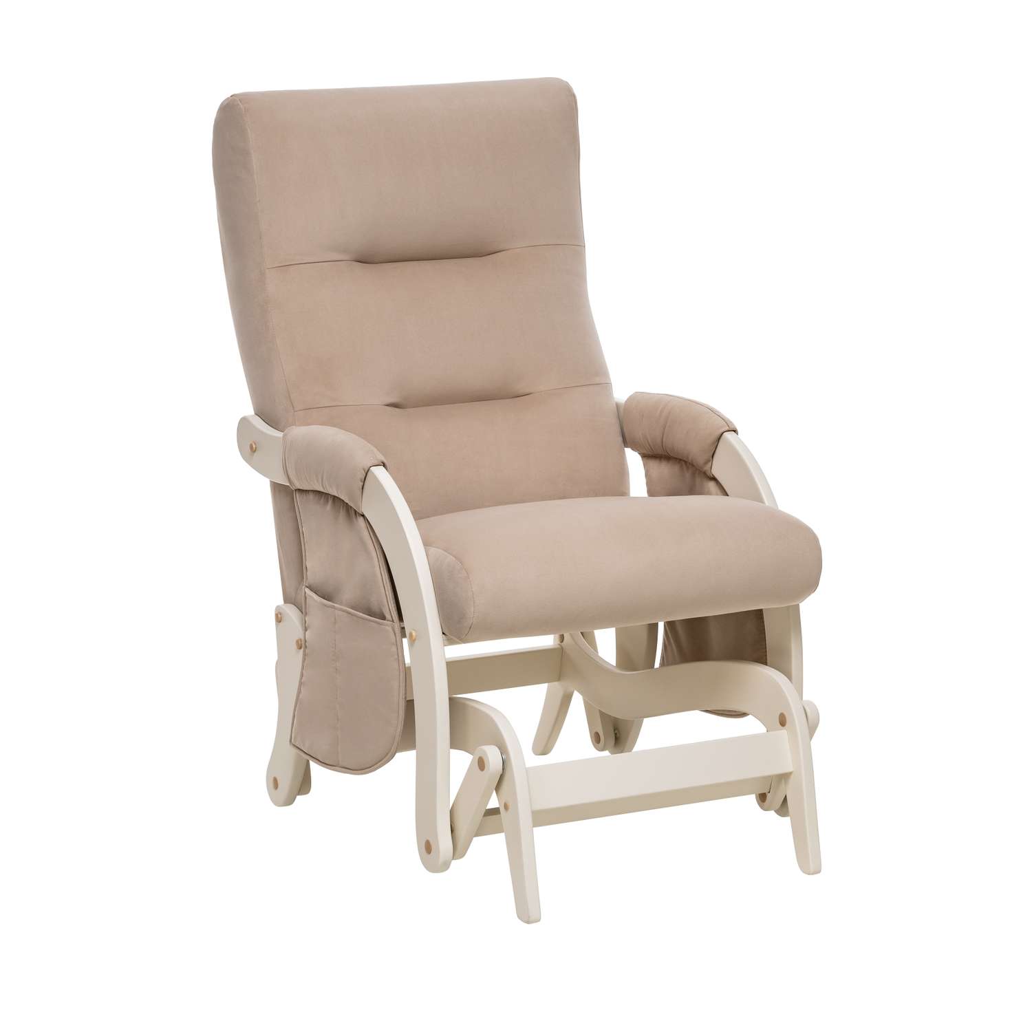 Кресло для кормления Milli Angel с карманами Слоновая кость / ткань V18 - фото 1
