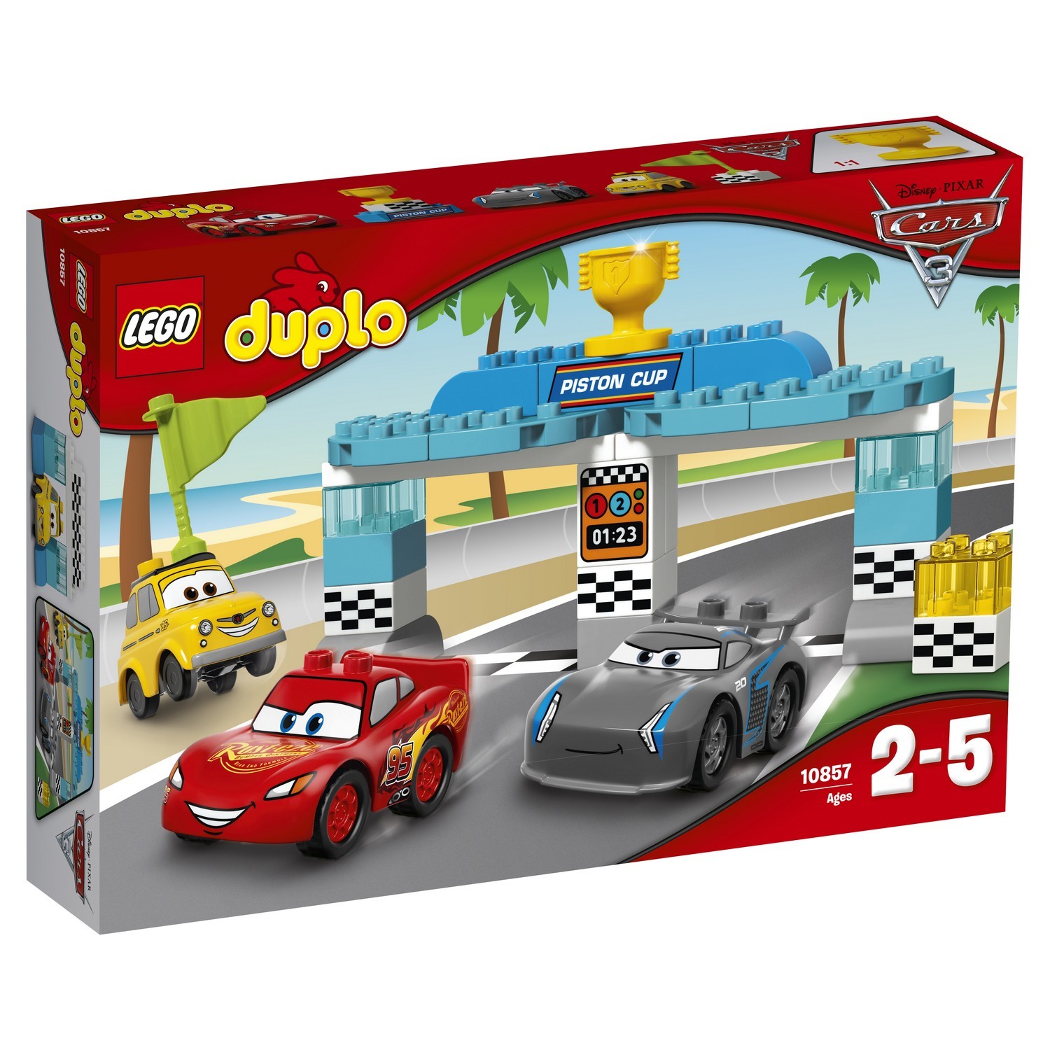 Конструктор LEGO DUPLO Cars TM Гонка за Кубок Поршня (10857) купить по цене  2369 ₽ в интернет-магазине Детский мир