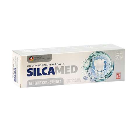 Зубная паста SILCAMED Белоснежная улыбка 110г