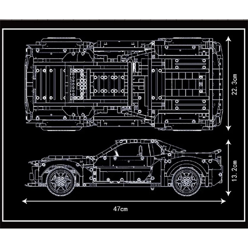 Конструктор Mould King 13128 Автомобиль Dodge Hellcat - фото 10