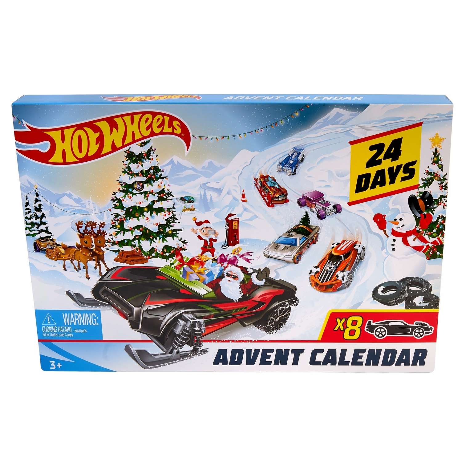 Набор игровой Hot Wheels Календарь рождественский с машинками FYN46 FYN46 - фото 2