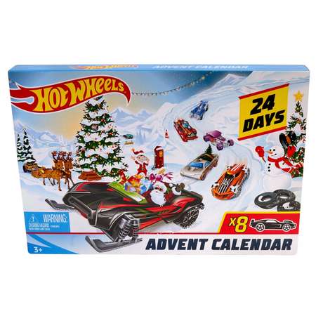 Набор игровой Hot Wheels Календарь рождественский с машинками FYN46