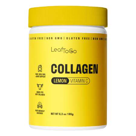 Коллаген пептидный+Витамин С LeafToGo с лимонным вкусом