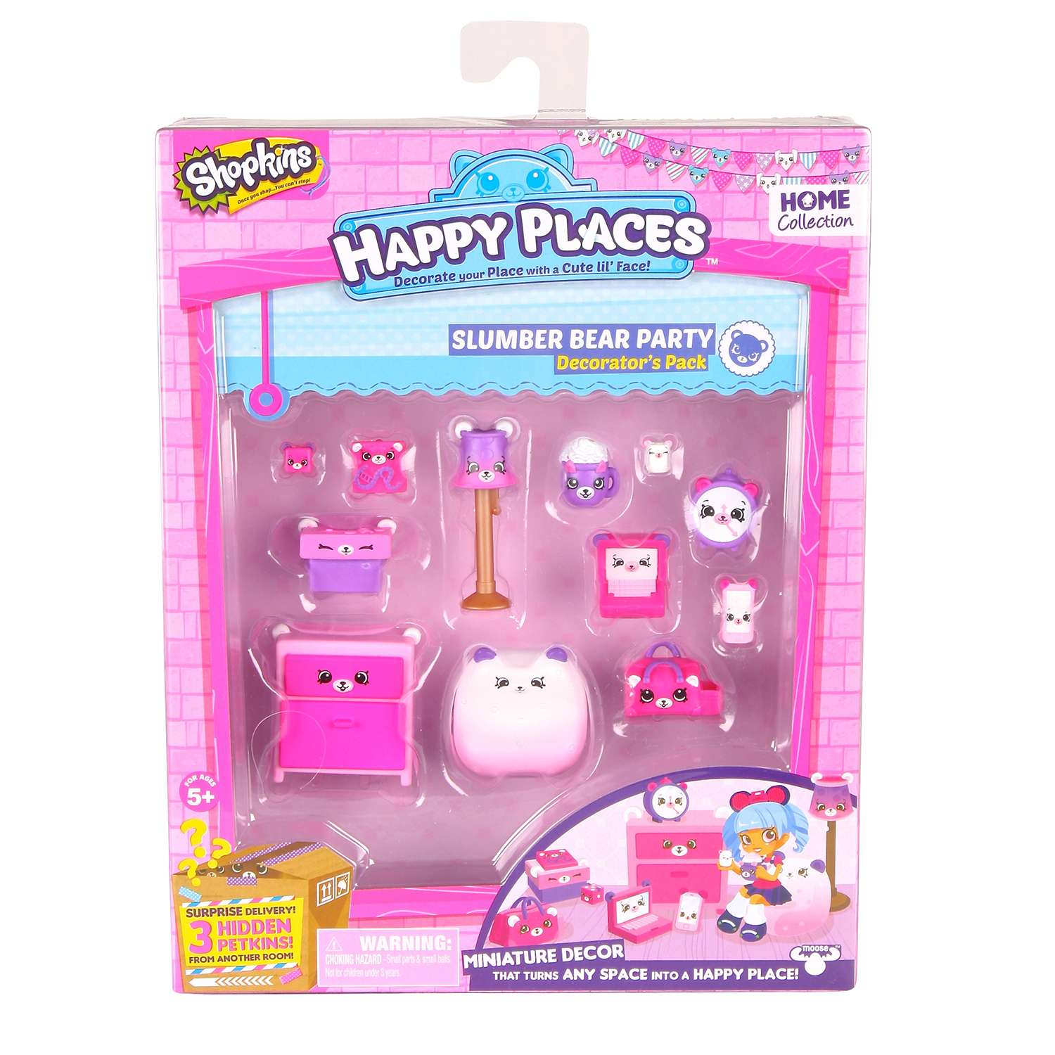 Набор для декора Happy Places Shopkins Пижамная вечеринка с мишками (56392) - фото 1