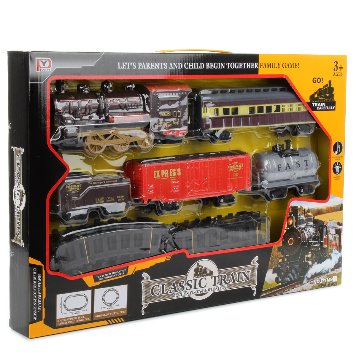 Игровой набор Veld Co Железная дорога с поездом на батарейках 86986 - фото 1