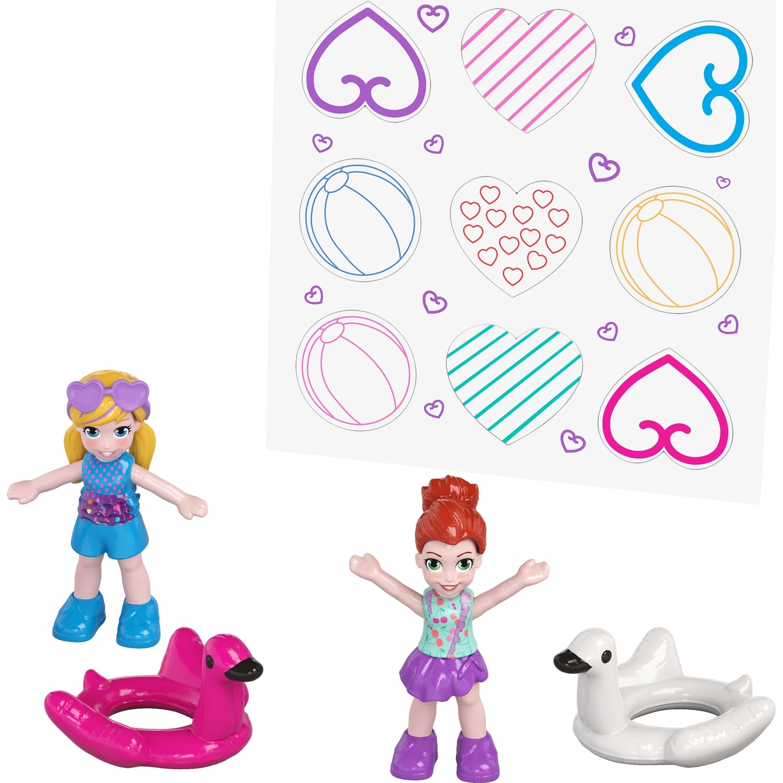 Набор игровой POLLY POCKET Аквапарк Фламинго компактный FRY38 FRY35 - фото 5