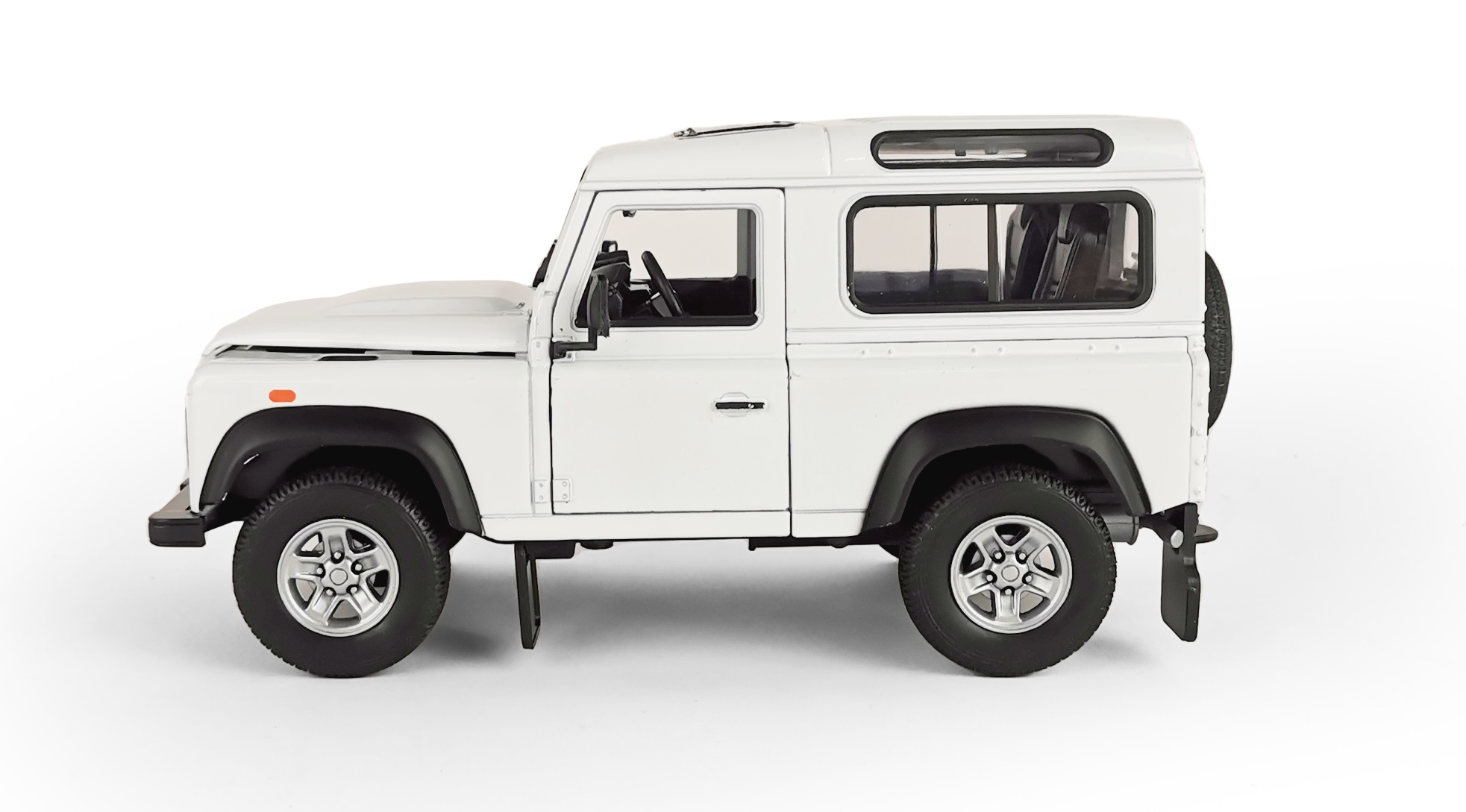 Внедорожник Welly Land Rover 1:24 без механизмов белый 22498W - фото 5