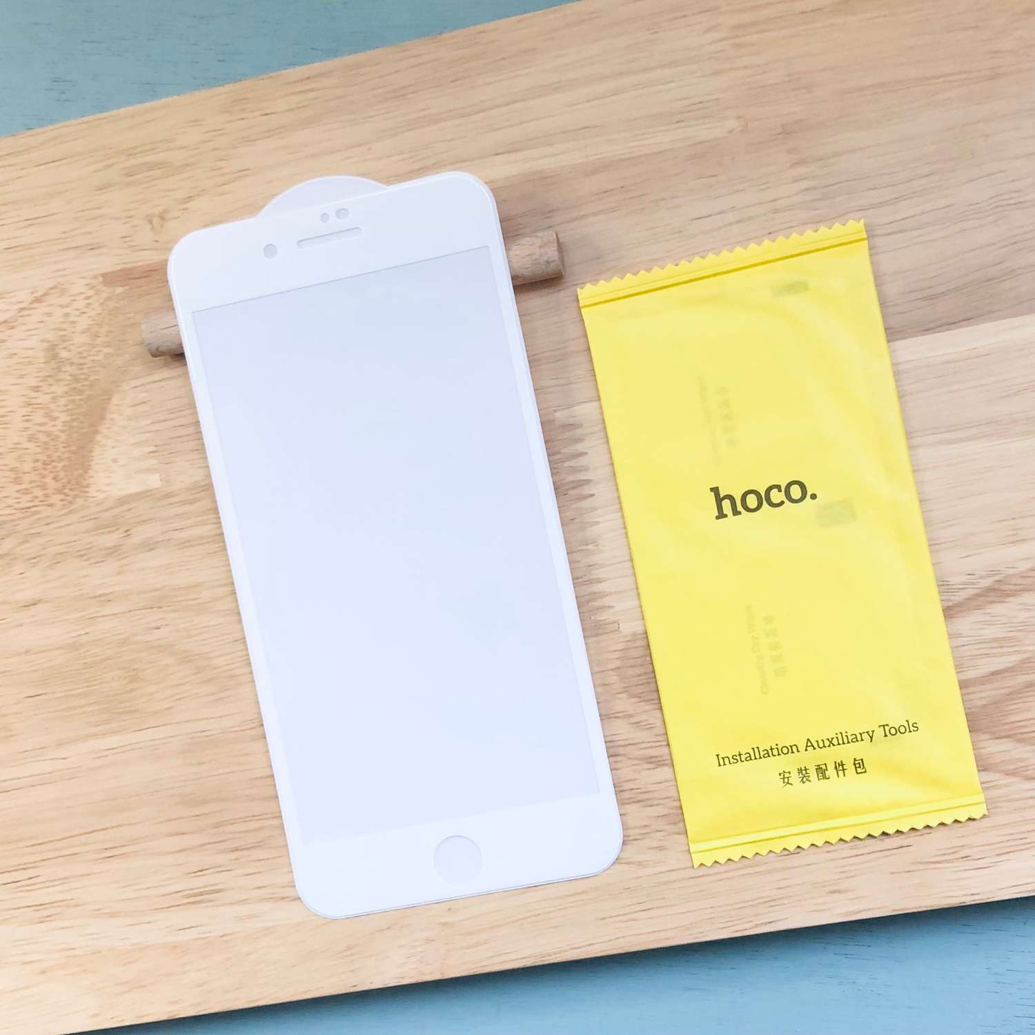 Закаленное стекло 9Н HOCO Gorilla Glass G5 для iPhone 7/8 Plus / Белое - фото 1