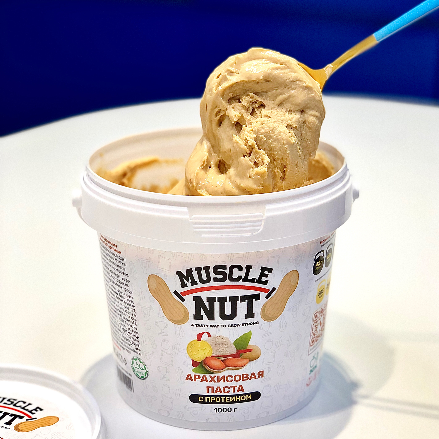 Арахисовая паста Muscle Nut с протеином без сахара натуральная высокобелковая 300 г - фото 5