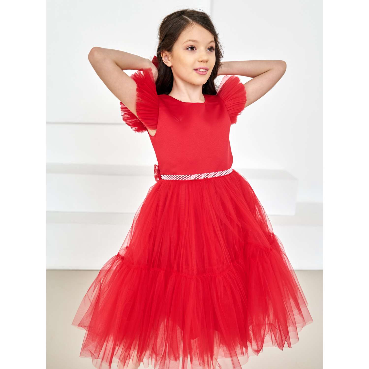 Детское платье для девочки PL-21-103-1 *Новый год*