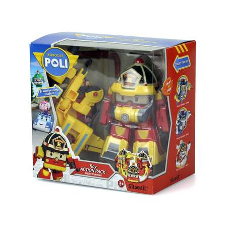 Игрушка POLI Рой трансформер 10 см + костюм супер пожарного