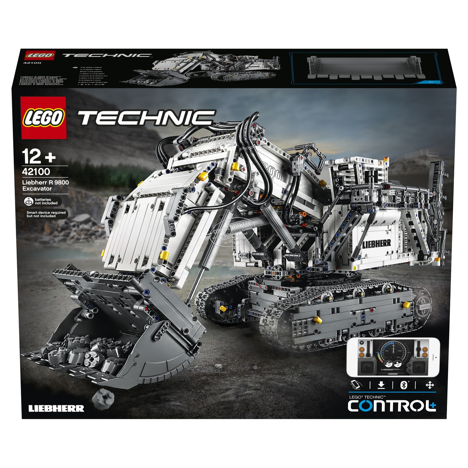 Конструктор LEGO Technic Экскаватор Liebherr R 9800 42100 - фото 2