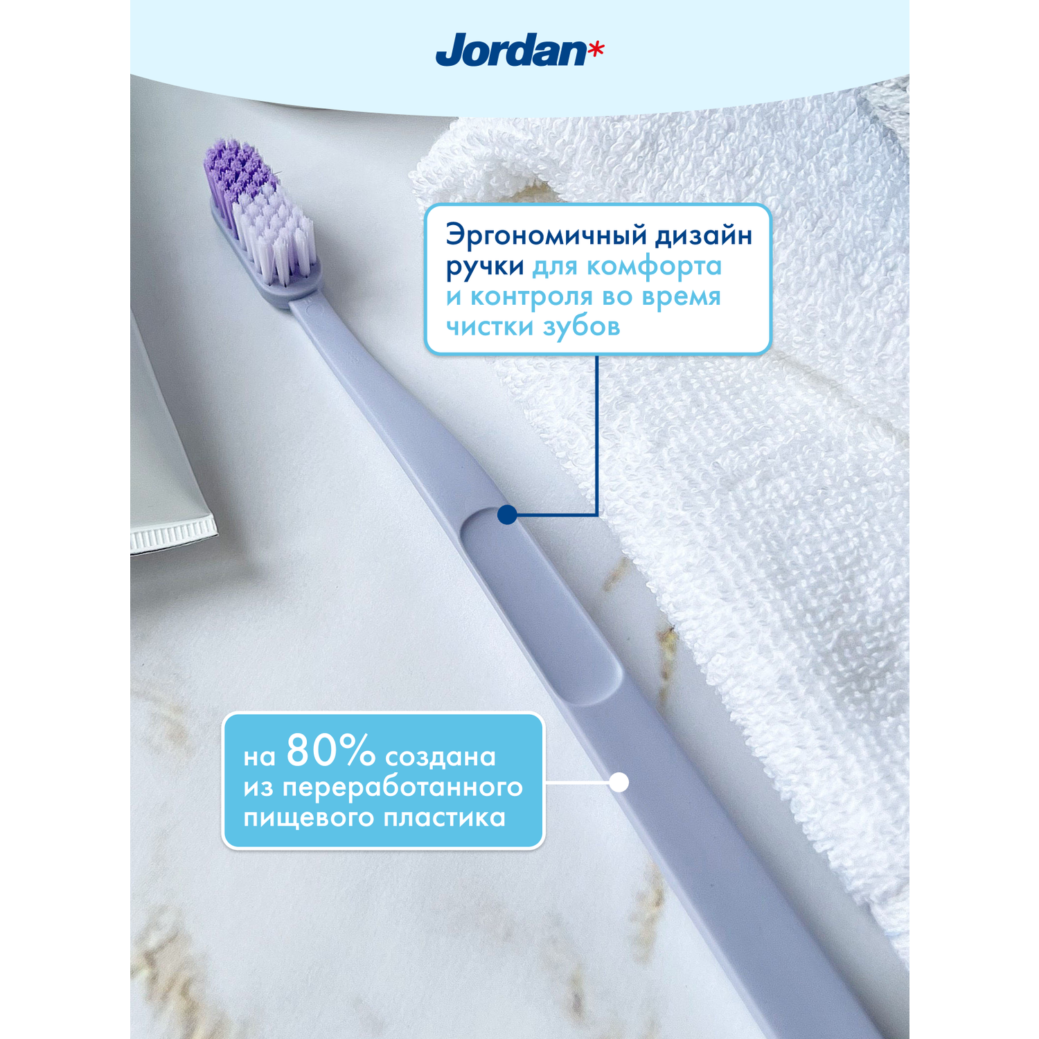 Зубная щетка JORDAN Clean Smile Soft мягкая - фото 2