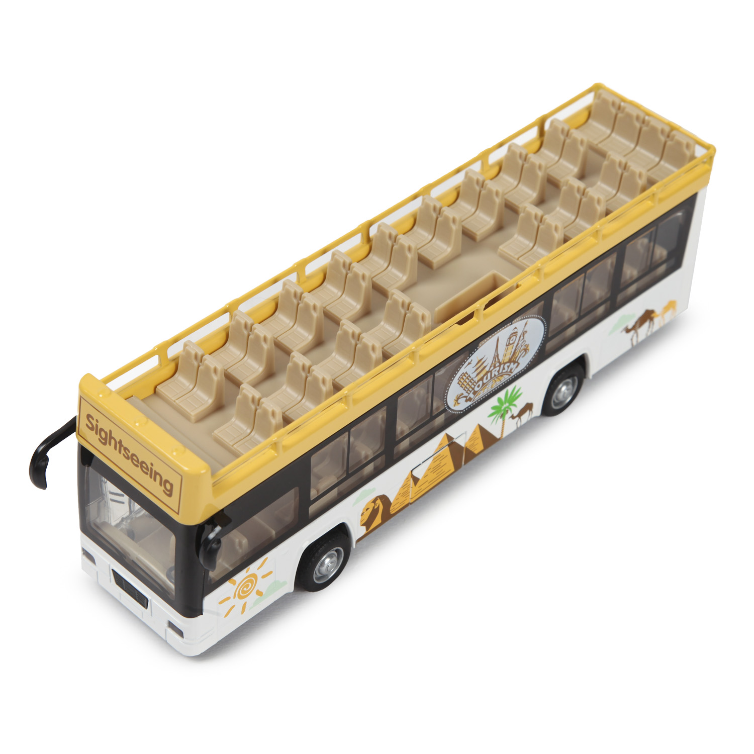 Автобус MSZ 1:48 Sightseeing Желтый 68429 68429 - фото 8