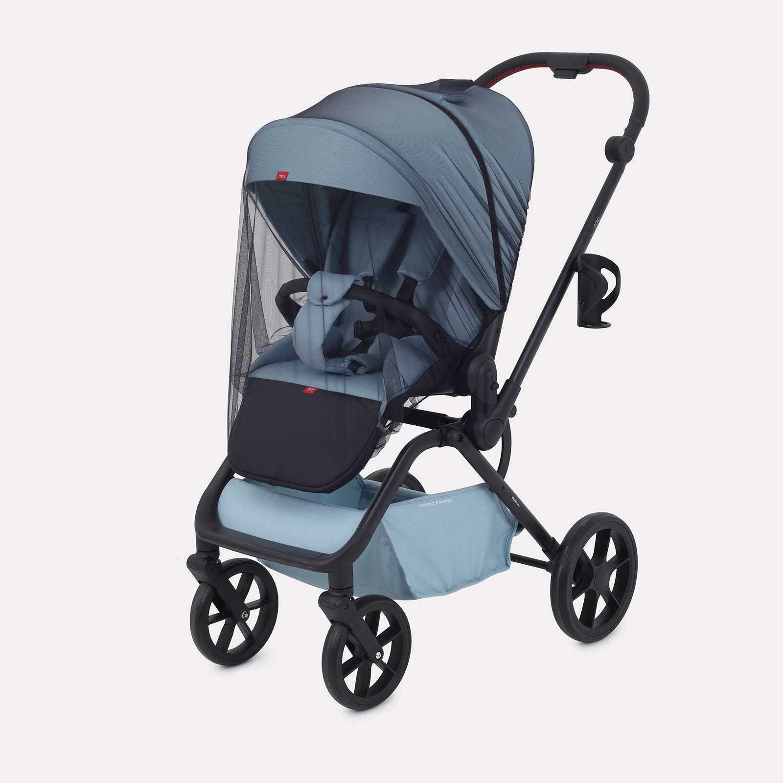 Коляска детская MOWbaby Mio MB102 Blue - фото 8