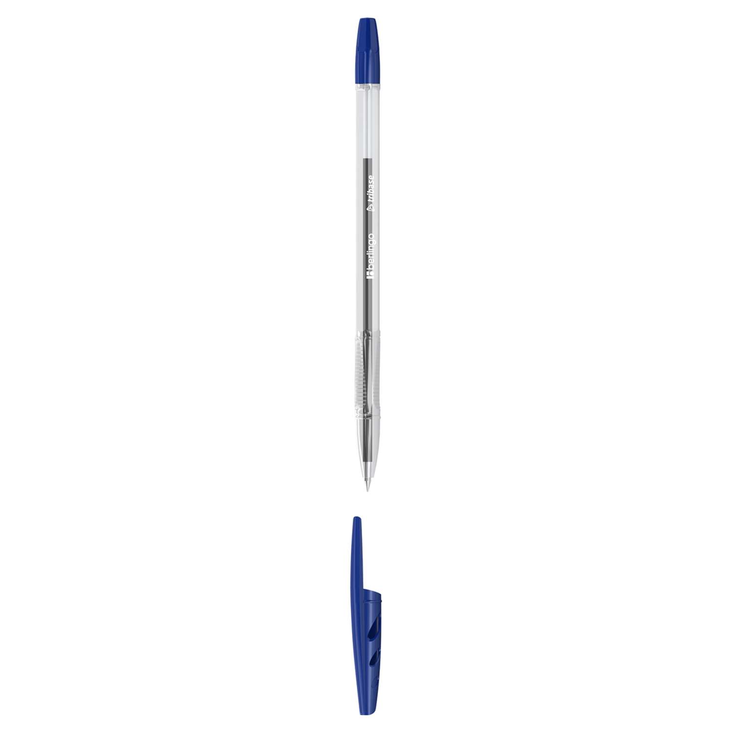 Ручка шариковая Berlingo Tribase синяя 1.0мм 50 шт - фото 1