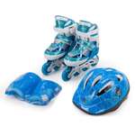 Набор SXRide ролики шлем и защита YXSKB05 синие размер М 35-38