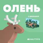 Фигурка HALFTOYS Animal Олень магнитная с диорамой