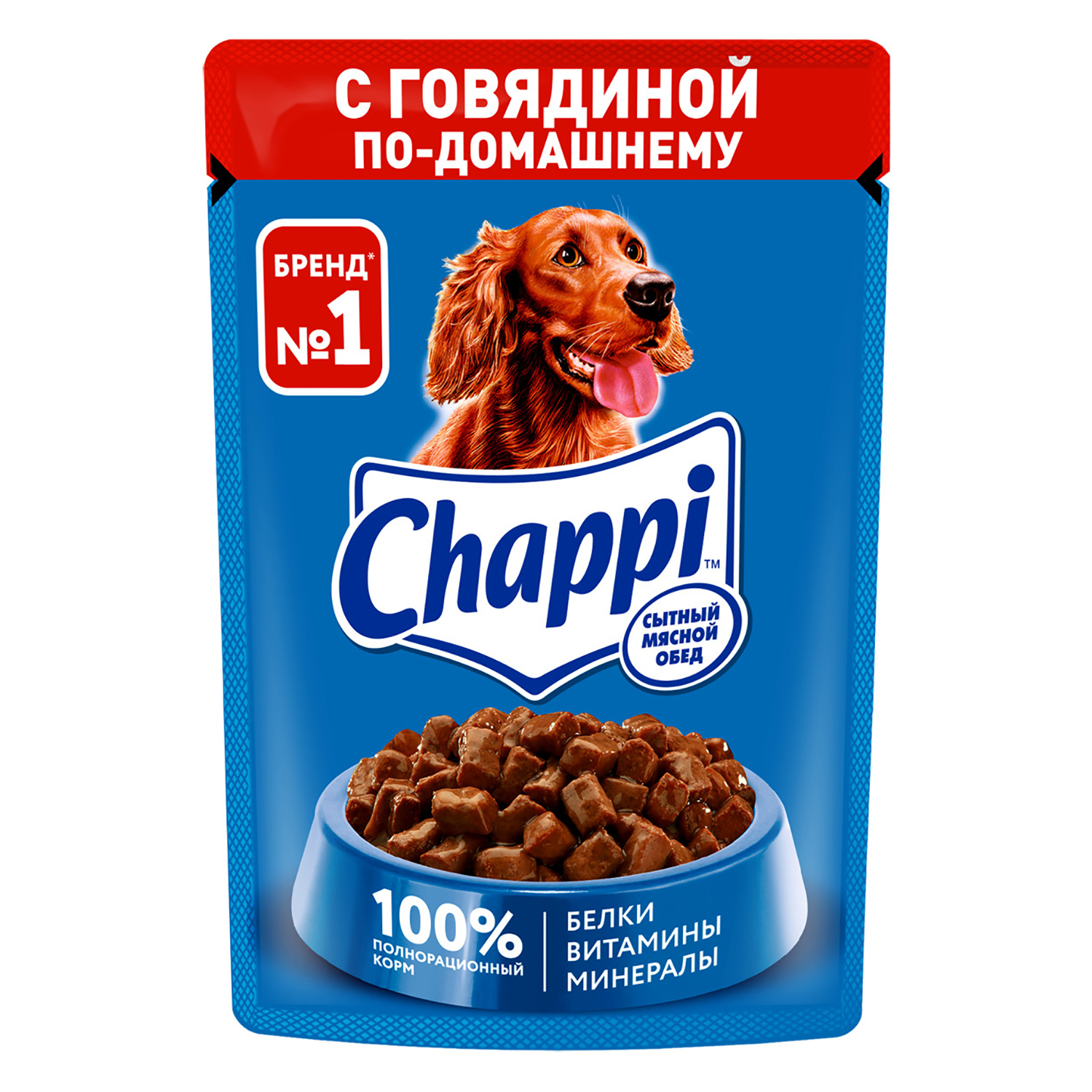 Корм для собак Chappi 85г говядина по-домашнему консервированный