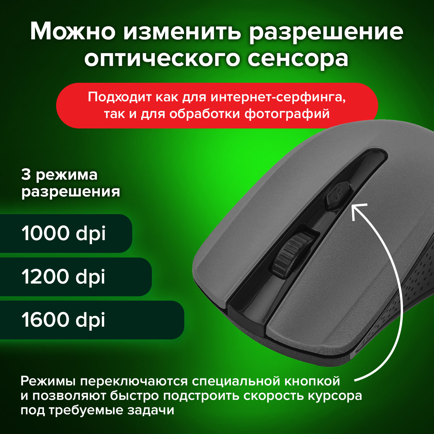 Мышь беспроводная Sonnen V99 Usb 800/1200/1600 dpi - фото 2