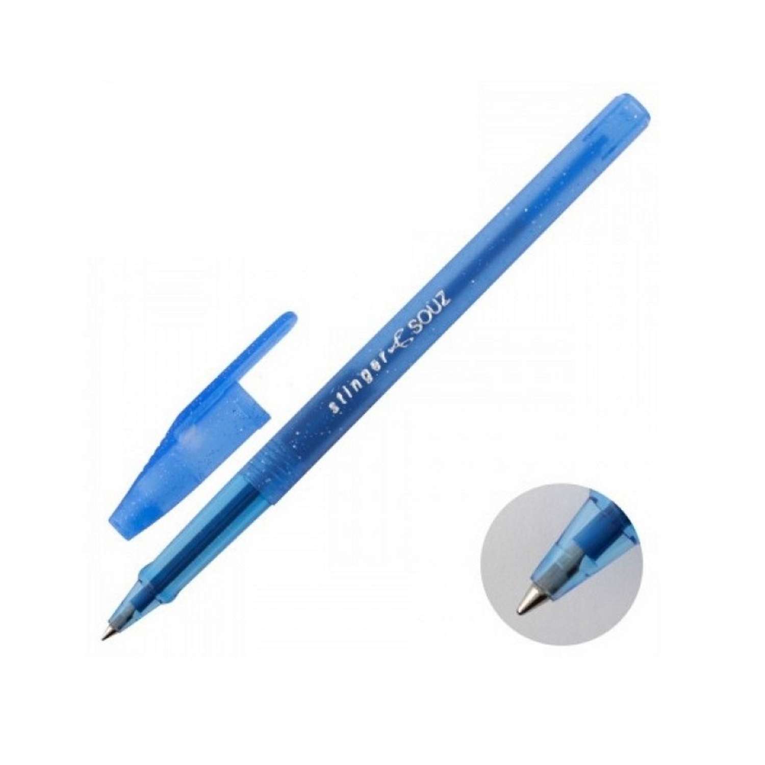 Ручка шариковая СОЮЗ Stinger 4 шт синяя паста - фото 2