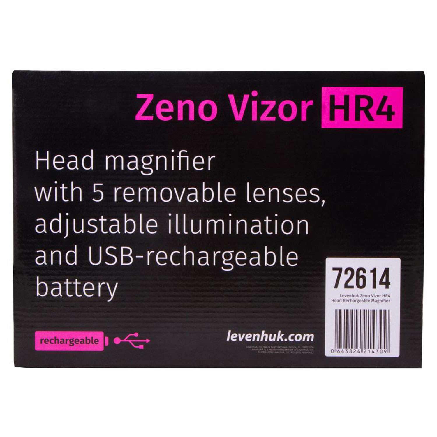 Лупа налобная Levenhuk Zeno Vizor HR4 с аккумулятором - фото 13