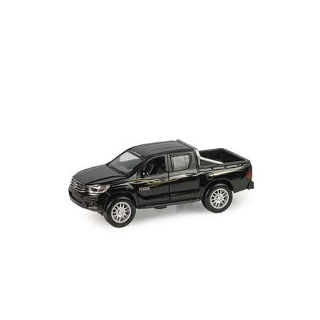 Игрушка HUADA Металлическая инерционная модель автомобиля Toyota Hilux Черный