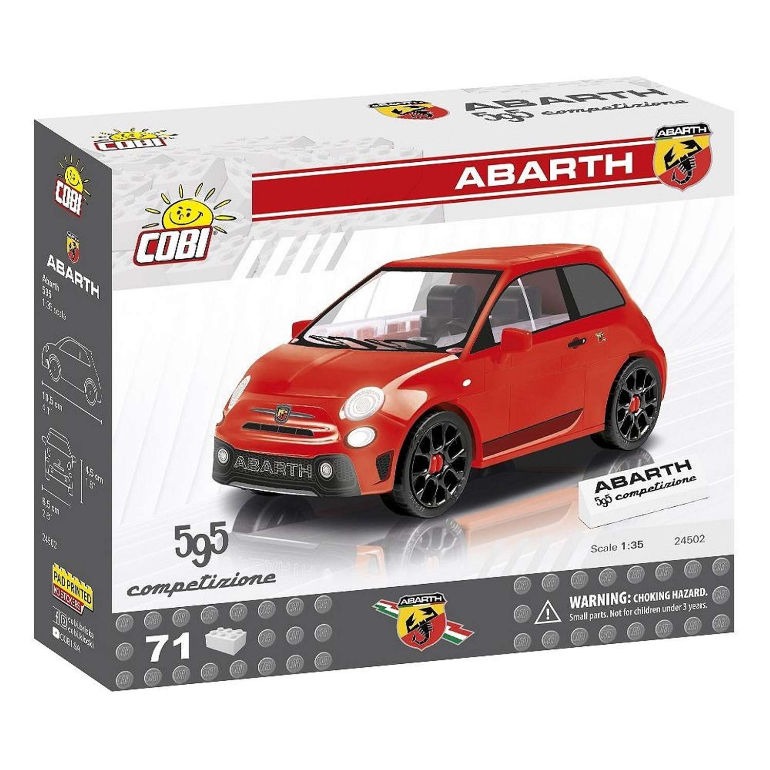 Конструктор COBI Автомобиль Abarth 595 Competizione - фото 1
