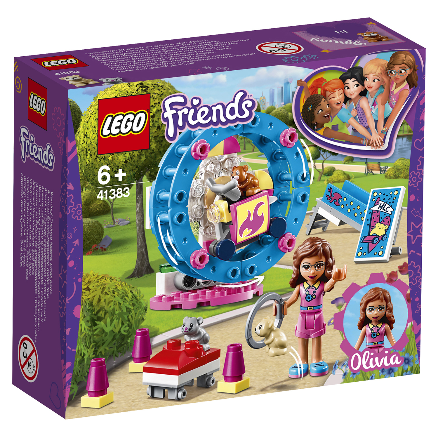 Конструктор LEGO Friends Игровая площадка для хомячка Оливии 41383 купить  по цене 99 ₽ в интернет-магазине Детский мир