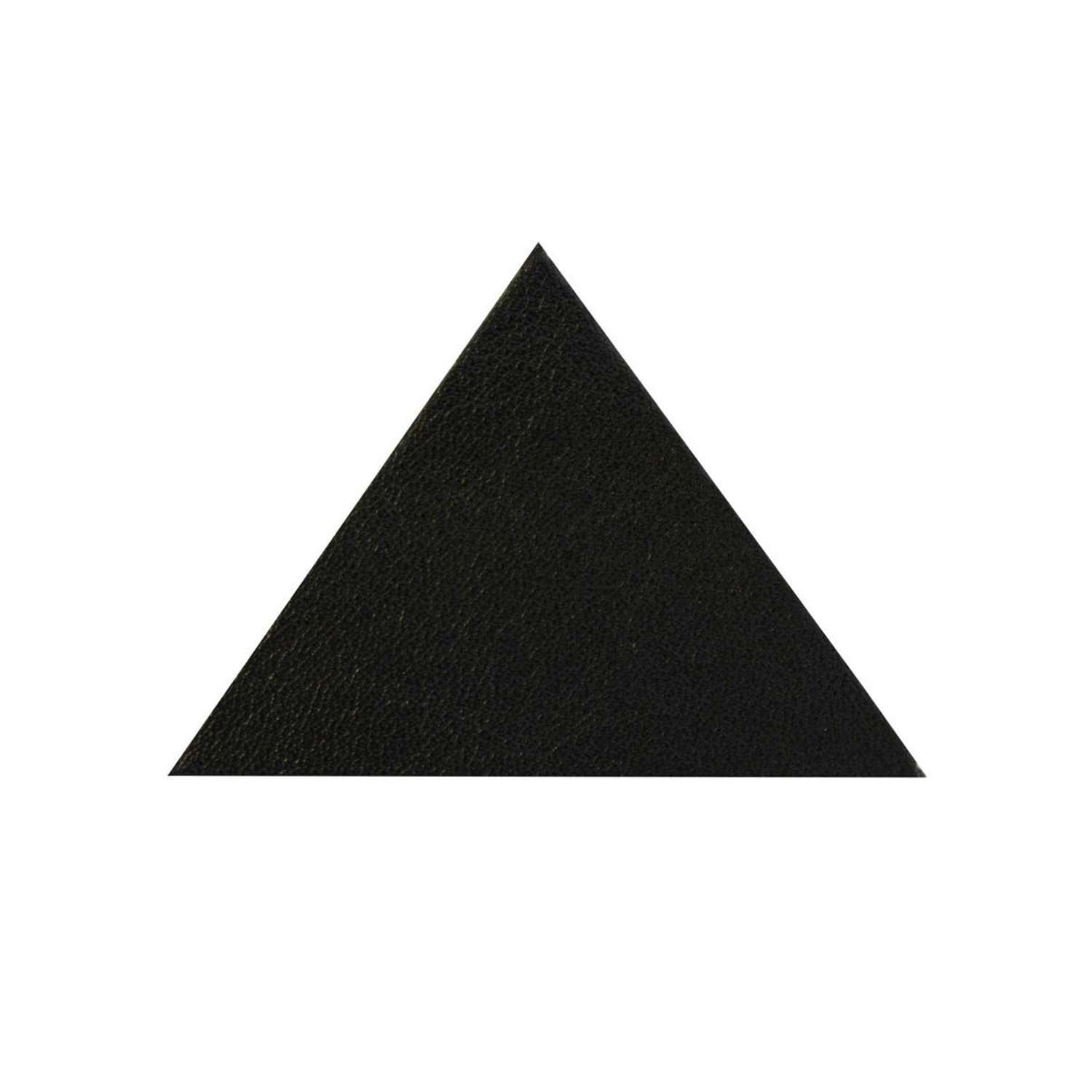 Термоаппликация Галерея нашивка заплатка Треугольник 5.9х4 см 2 шт из кожи для ремонта и украшения одежды черный - фото 3