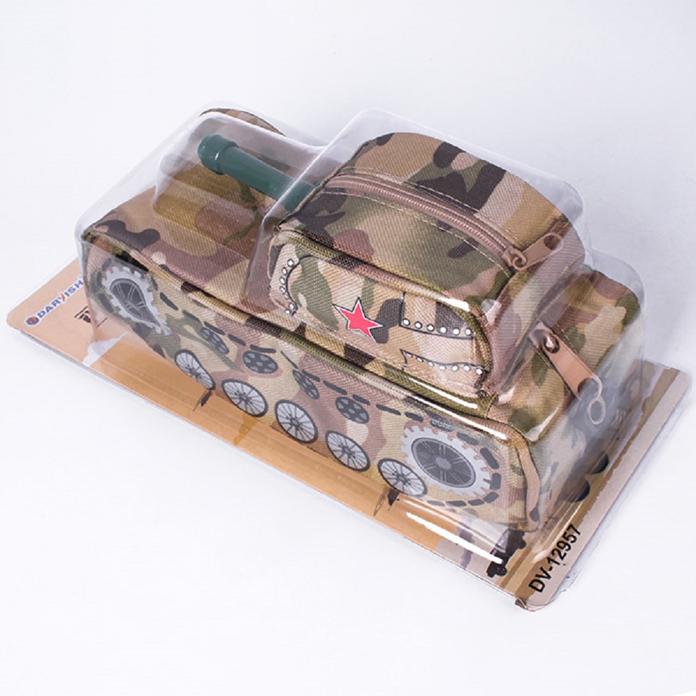Пенал мягкий Танк Darvish с кодовым замком бежевый - фото 3