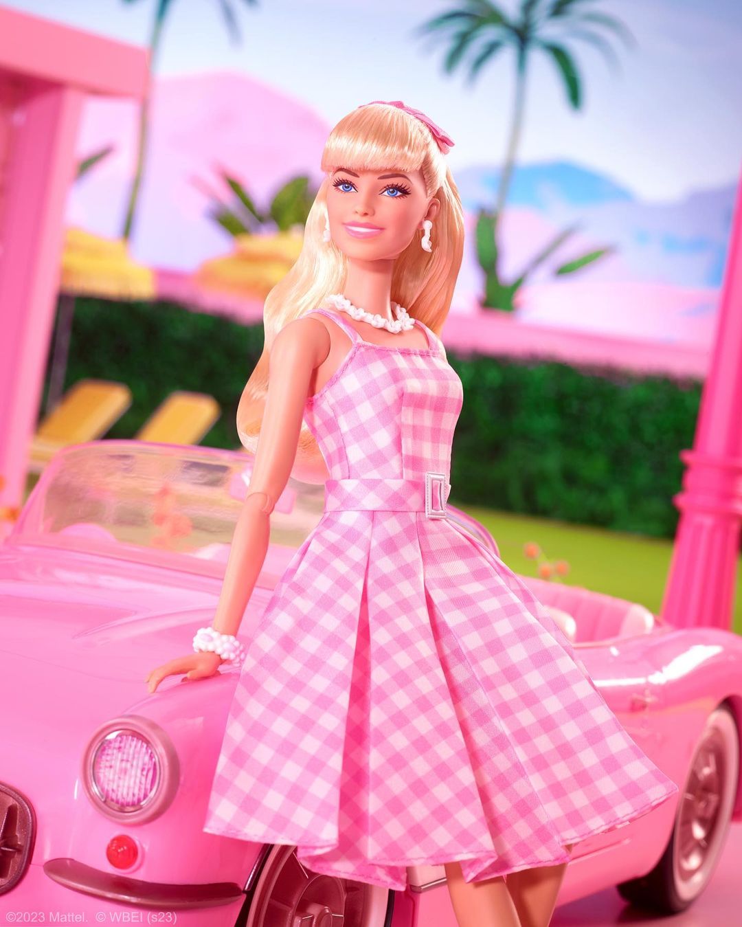 Кукла Barbie The Movie Pink Gingham Dress PJ96 HPJ96 - фото 8