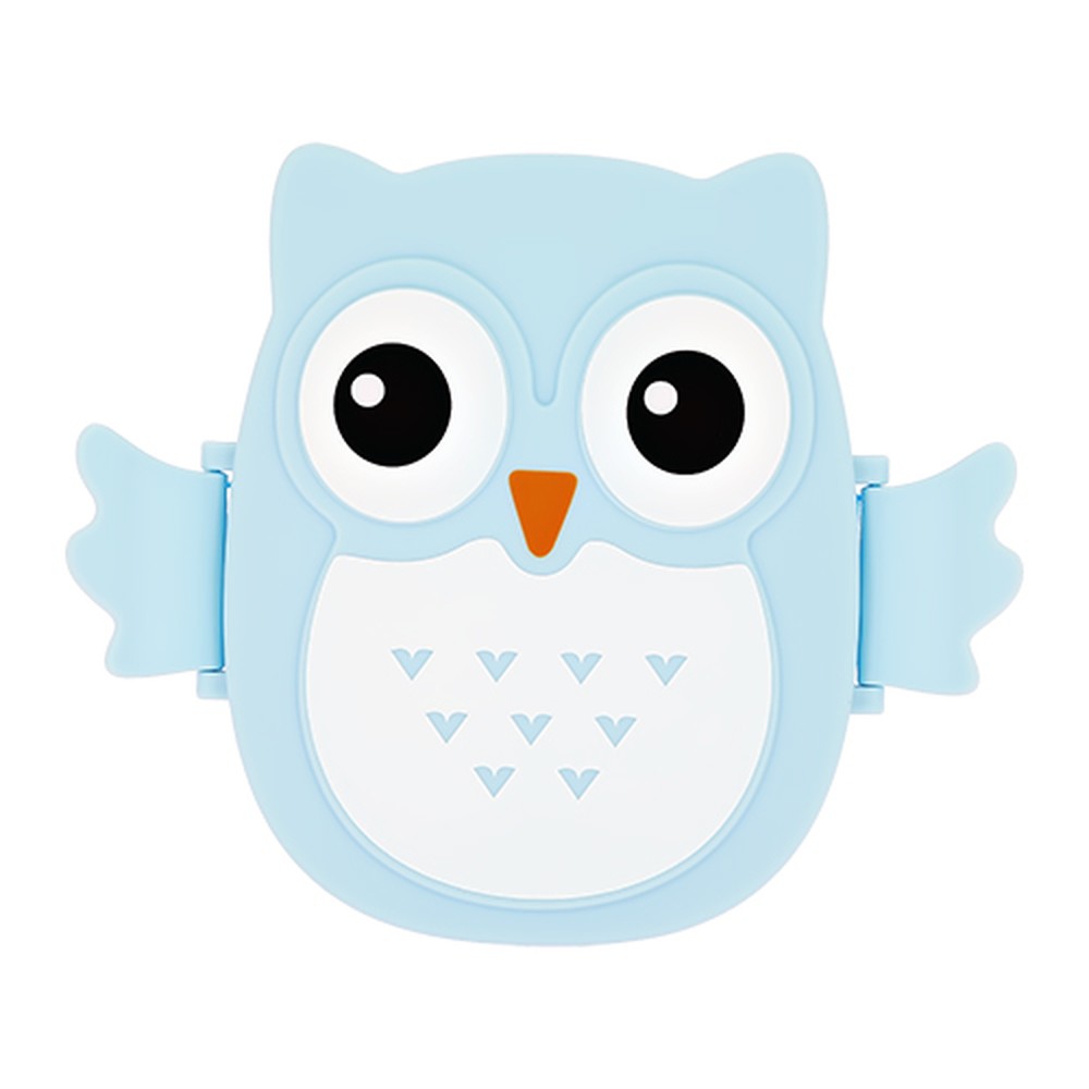 Ланч-бокс FUN owl blue 16 см - фото 1