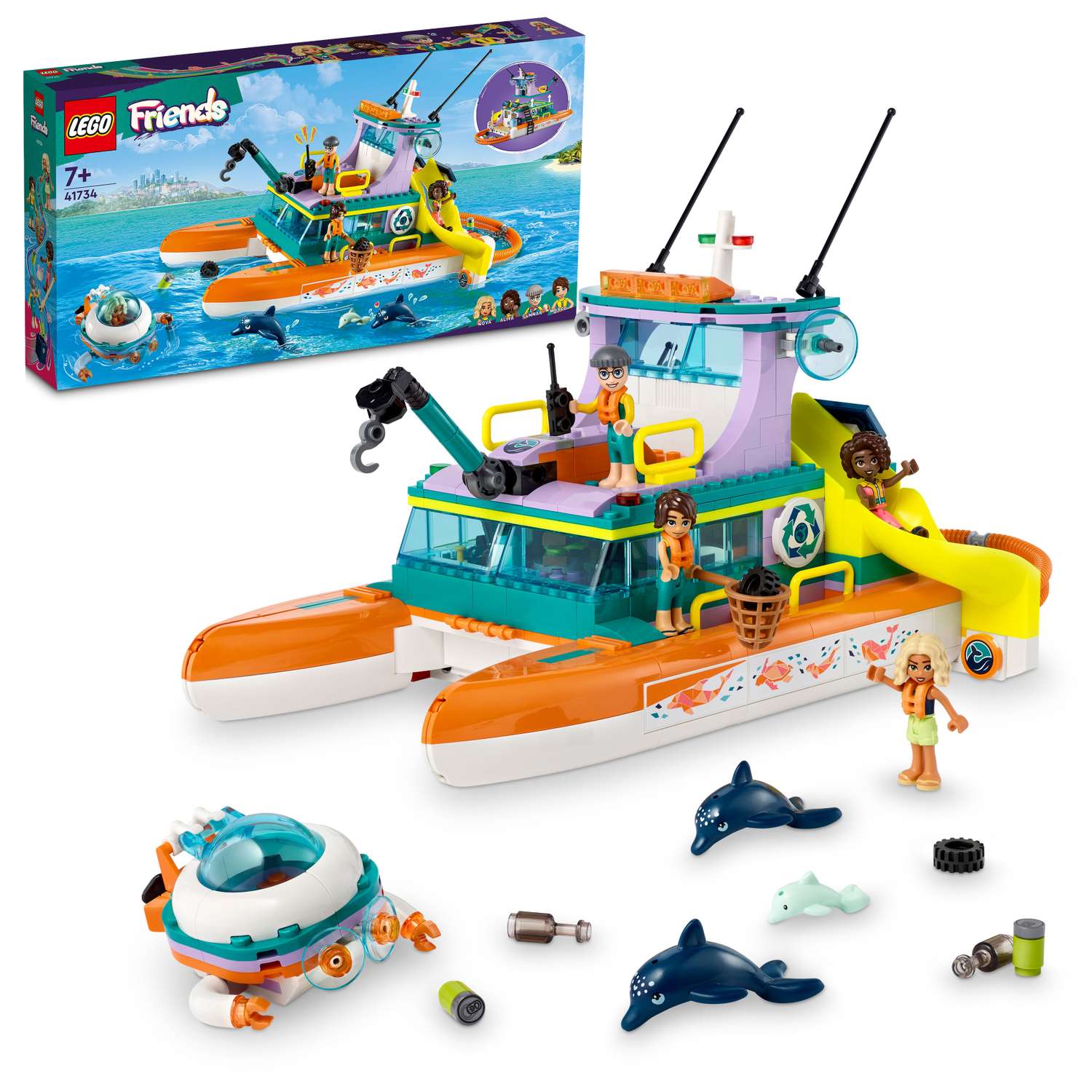 Конструктор LEGO Friends Sea Rescue Boat 41734 - фото 1