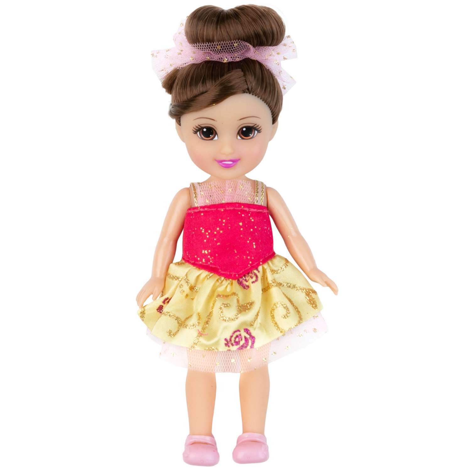 Кукла Sparkle Girlz Принцесса балерина 15 см желто-красный SG24629 //желто-красный - фото 1