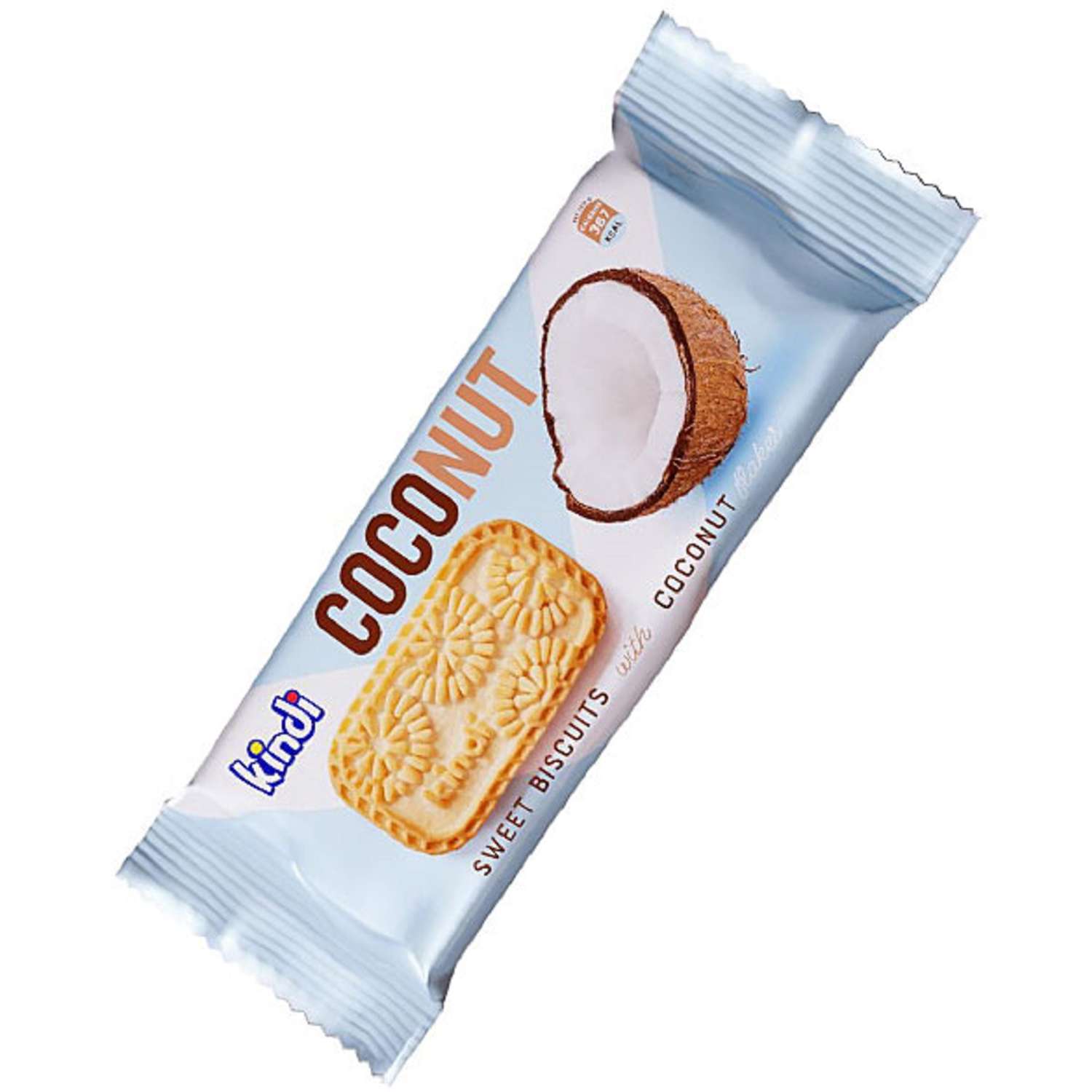 Сахарное печенье kindi со вкусом кокоса - фото 1