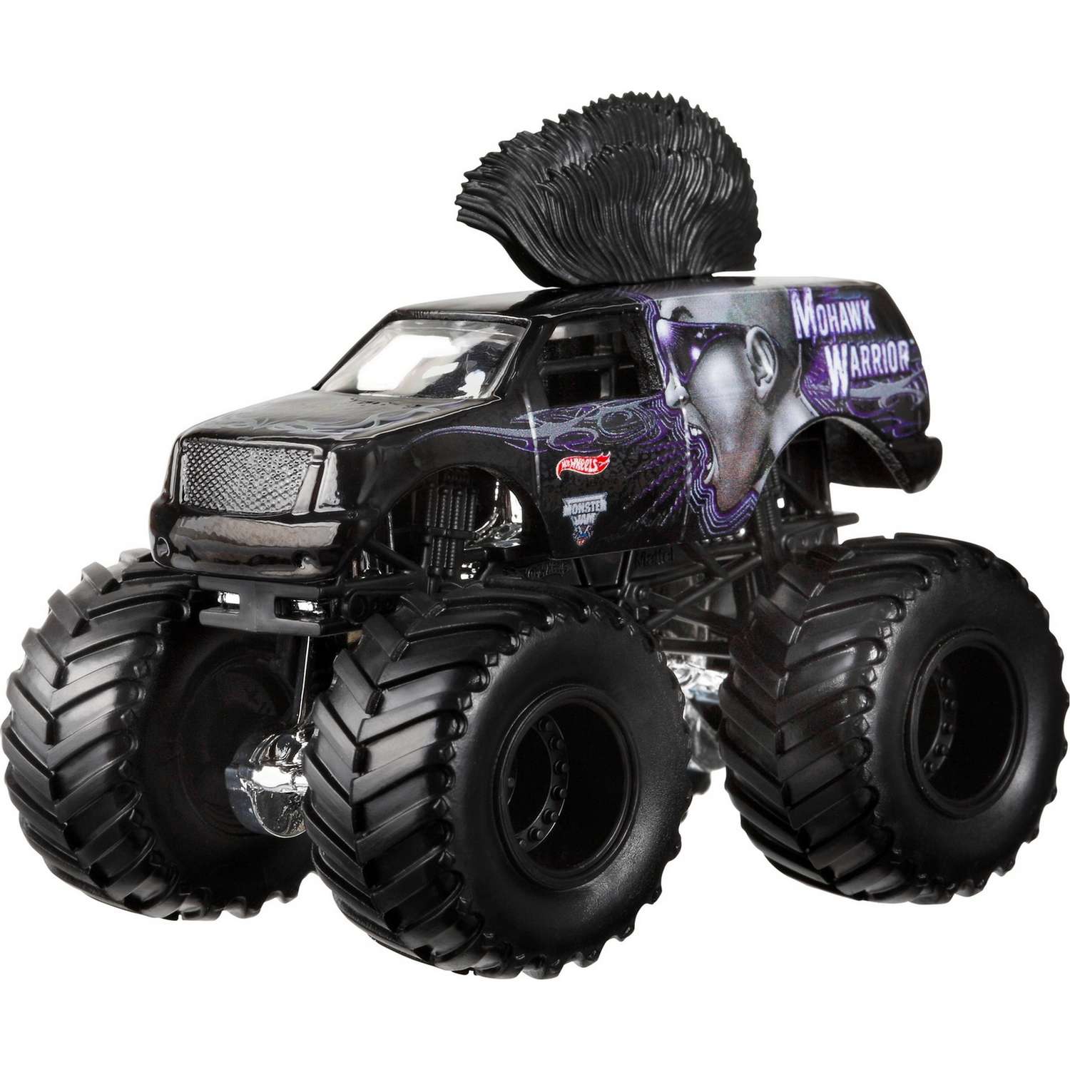 Машина Hot Wheels Monster Jam 1:64 Воин с ирокезом T8580 21572 - фото 1