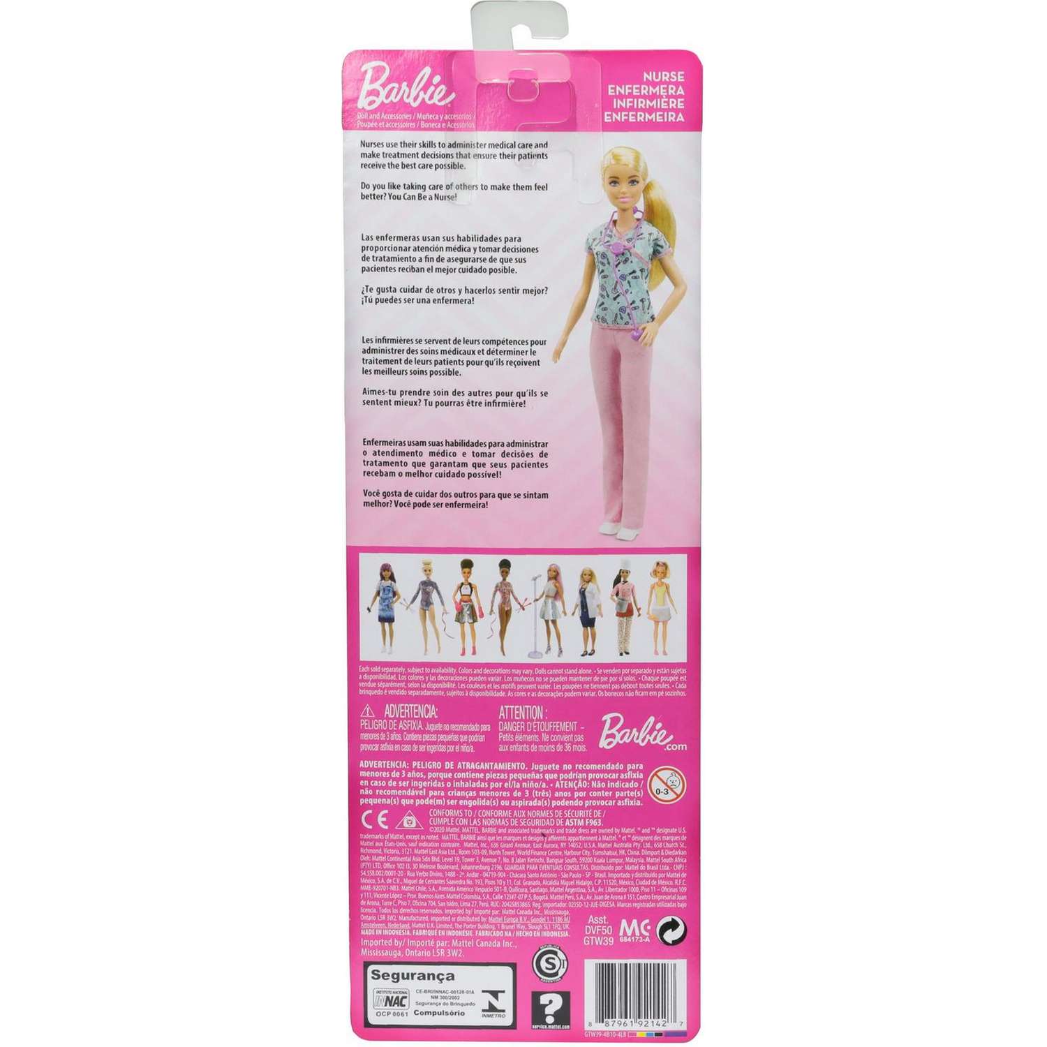 Кукла Barbie Кем быть? Медсестра GTW39 DVF50 - фото 4